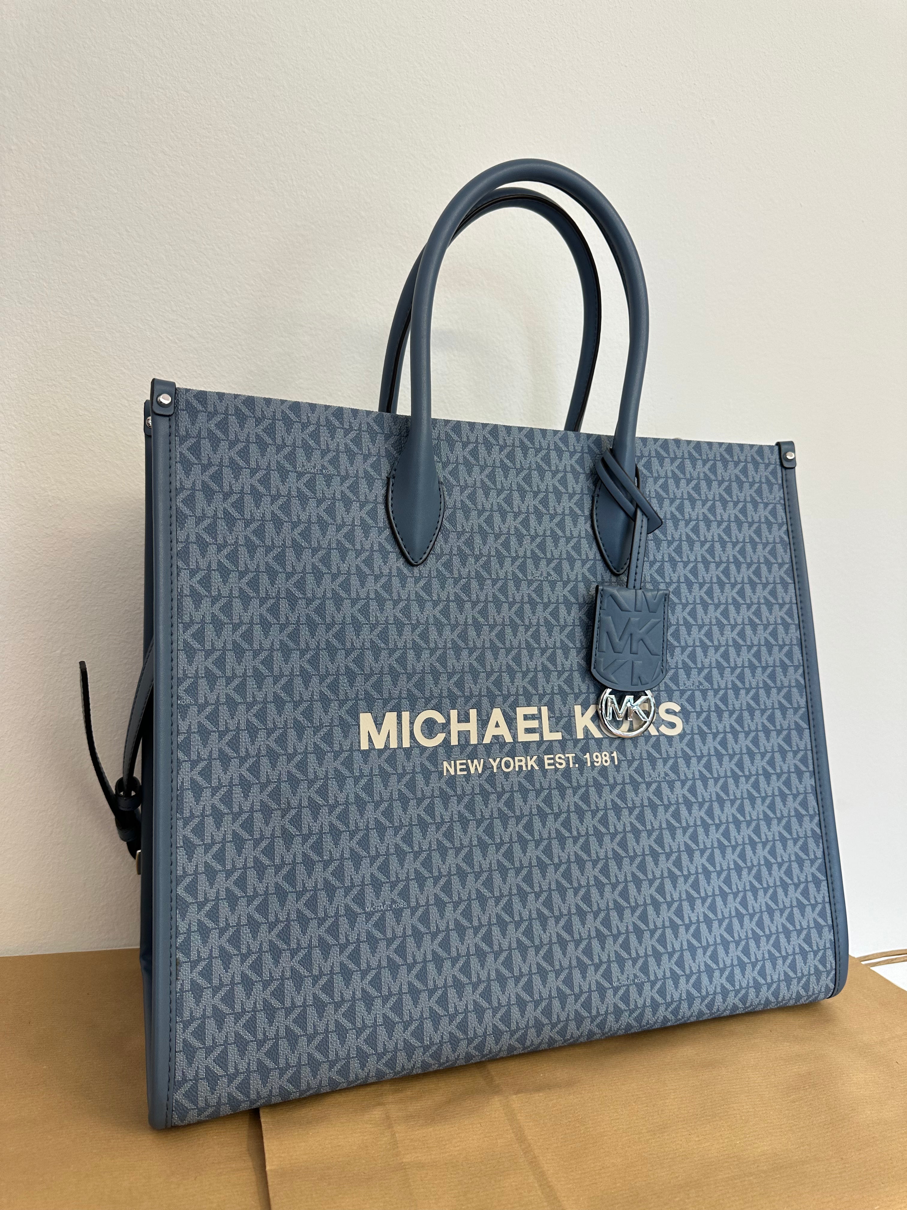 Borsa Alta Michael Kors Azzurro Celeste