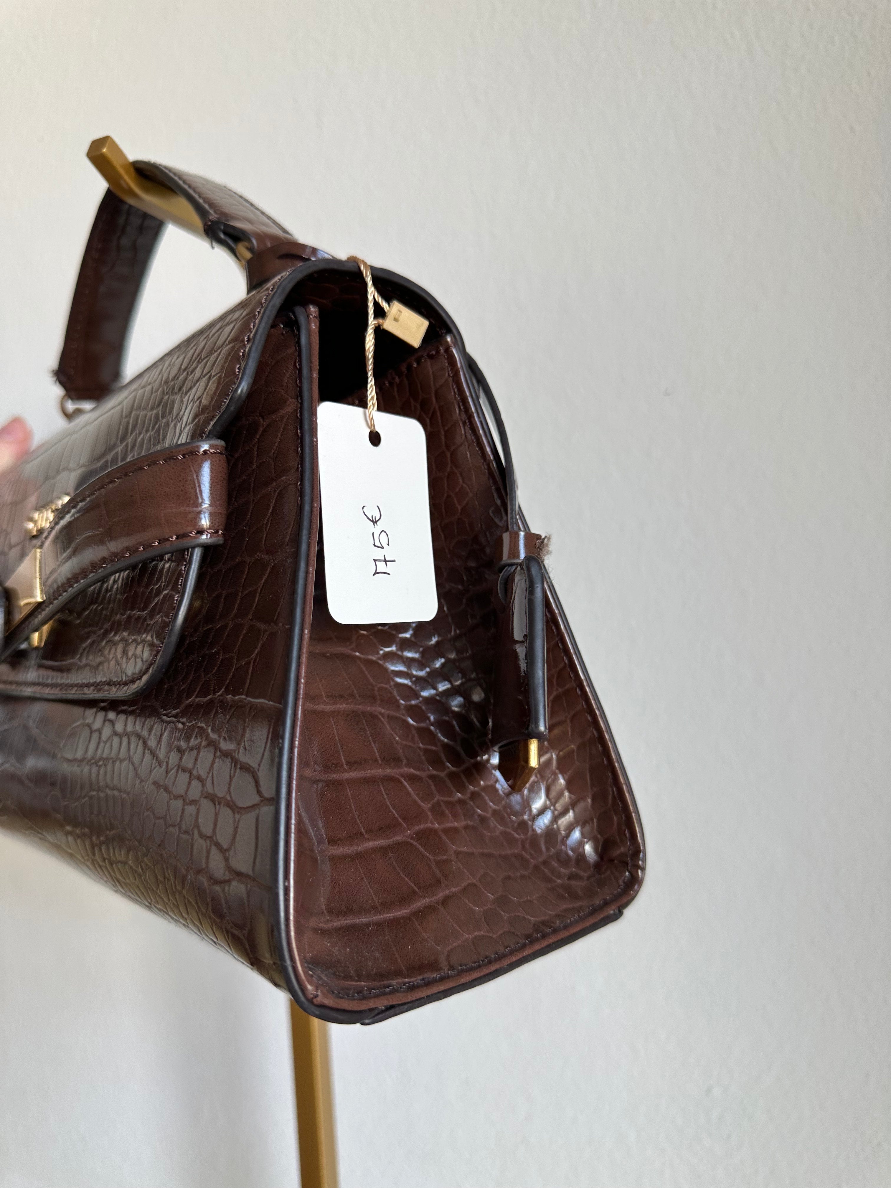 Borsa Guess marrone lucido