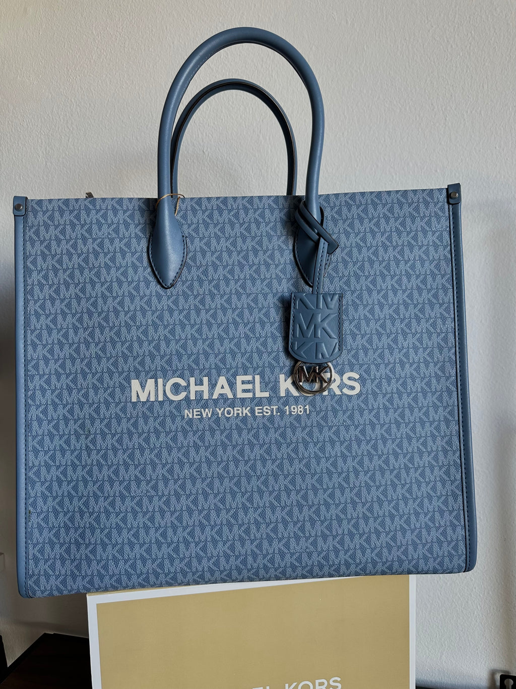 Borsa Alta Michael Kors Azzurro Celeste
