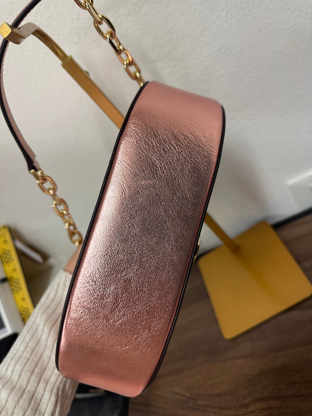 Borsa Michael Kors rosa metallizzato
